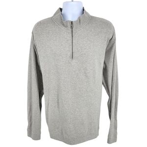 Mountain Khakis 100% Cotton Mens Quarter Zip Gray Outdoor Hiking Sweater XXL